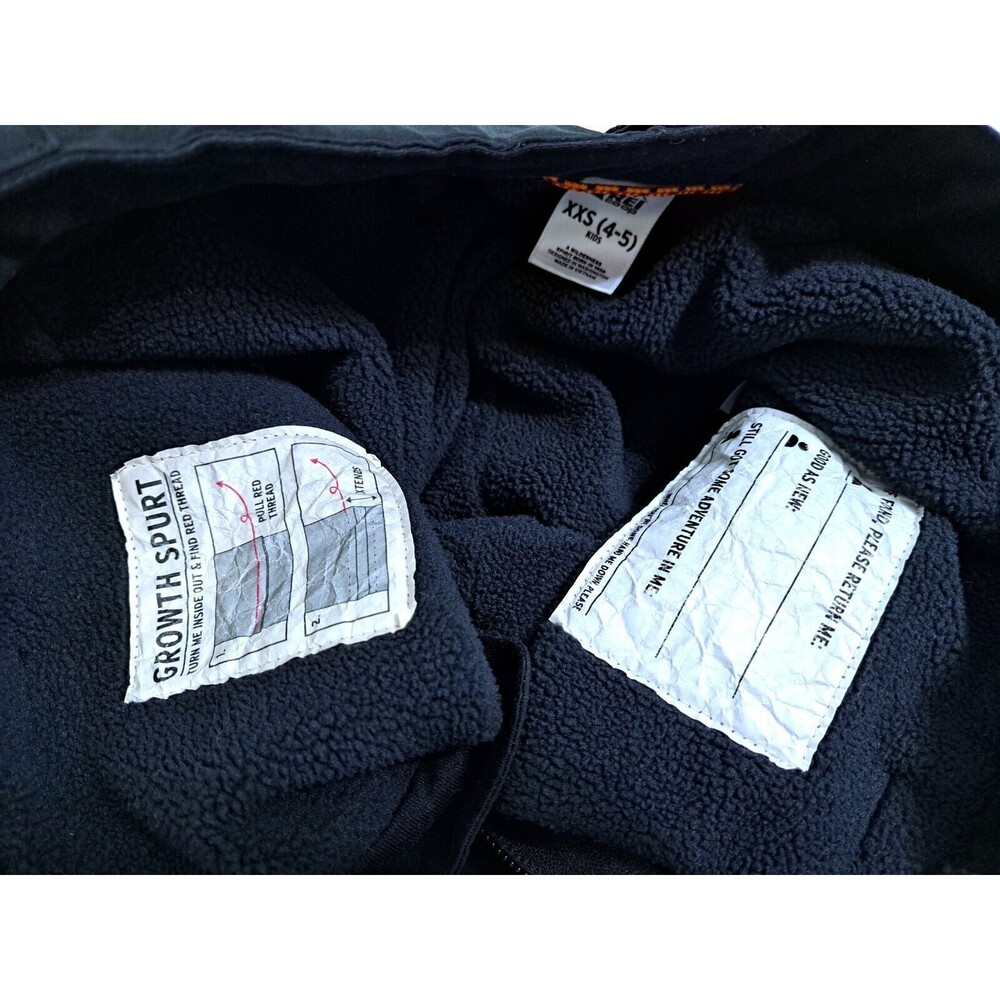 REI Co-Op Kids XXS 4-5 Ski Snow Pants Waterproof Fleece Lined Black Winter - Picture 4 of 10